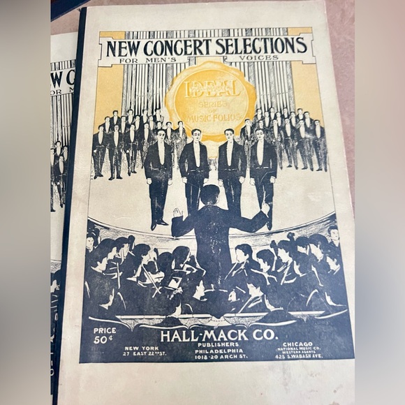 Vintage New Concert Selections Male  Quartettes  song books music sheets - Picture 3 of 8